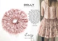 DOLLY by Le Petit Tom &reg; LACY PETTISKIRT pink