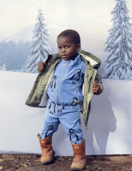 Mini Rodini Penguin K2 parka Green