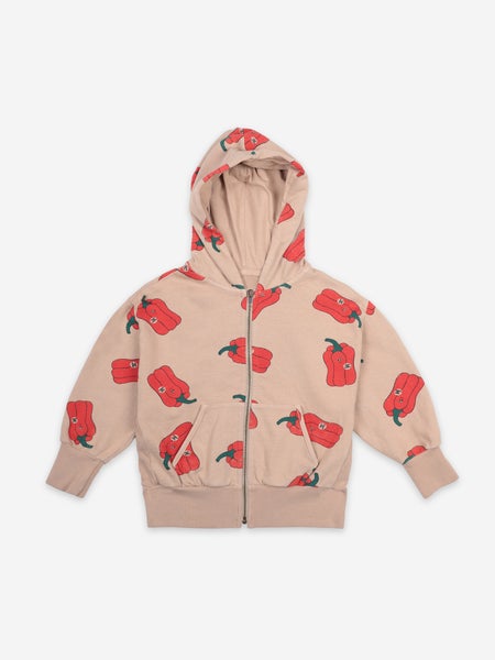 Bobo Choses Vote For Pepper All Over Zipped Hoodie