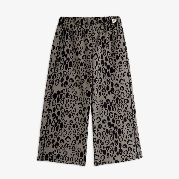 Mini Rodini Leopard aop brushed jersey trousers Grey