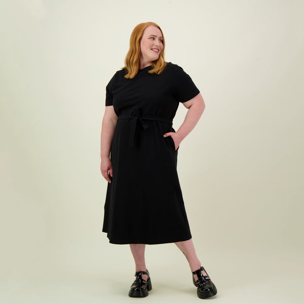 Metsola  A-LINE DRESS | LICORICE