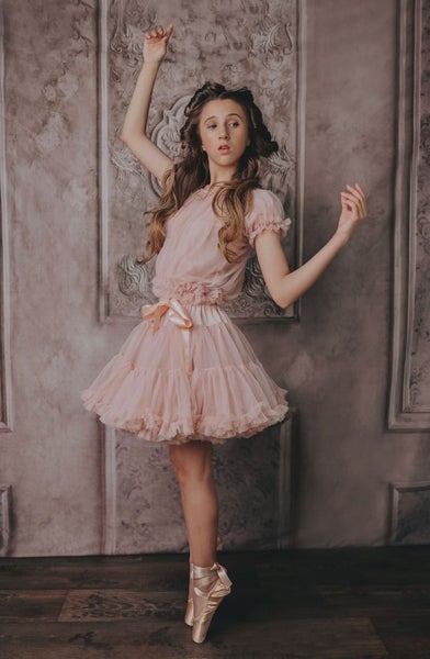 DOLLY by Le Petit Tom &reg; DOROTHY in the land of DOLLS pettiskirt ballet pink