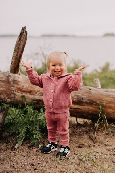 Metsola  Bear Knit -Merinovillaneuletakki | Rosy