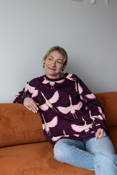 Yo Zen Unisex collegepaita, Rising Crane