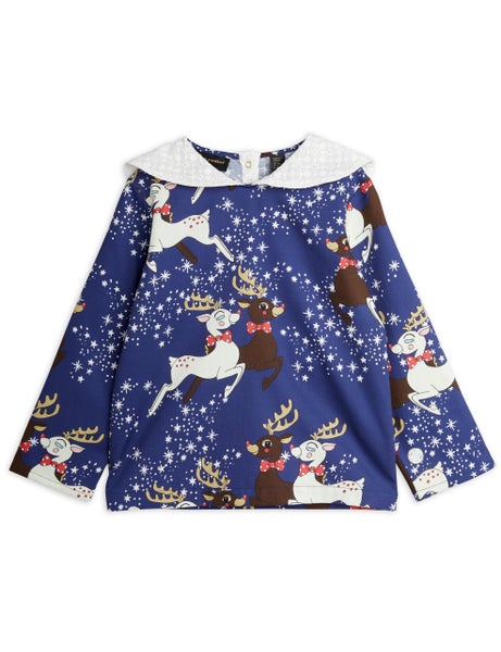 Mini Rodini Reindeer woven blouse