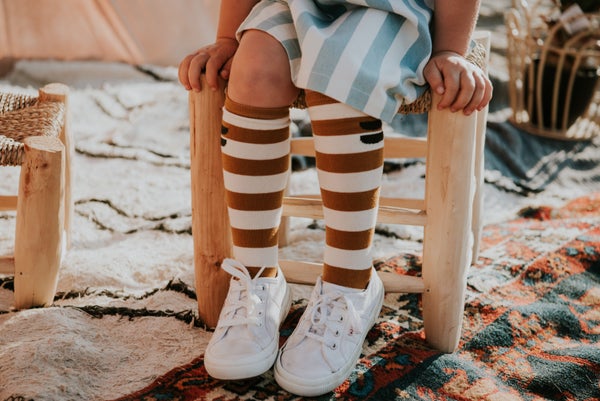 Sproet & Sprout    High Socks Stripe Desert Desert