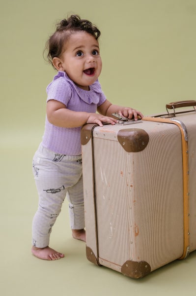 Sproet & Sprout Pointelle legging musica print