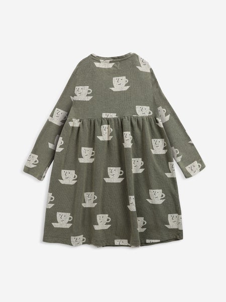 Bobo Choses CUP OF TEA ALL OVER JERSEY DRESS