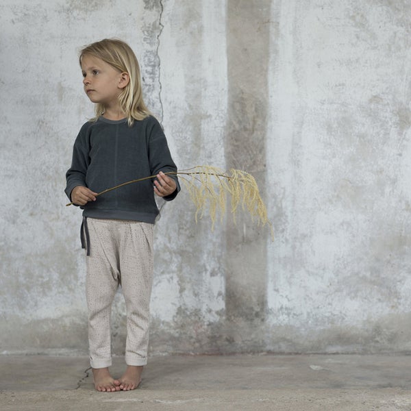 Pleated harem pants AOP