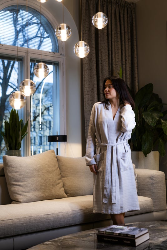 LUIN LIVING Bamboo Aamutakki, Pearl Grey