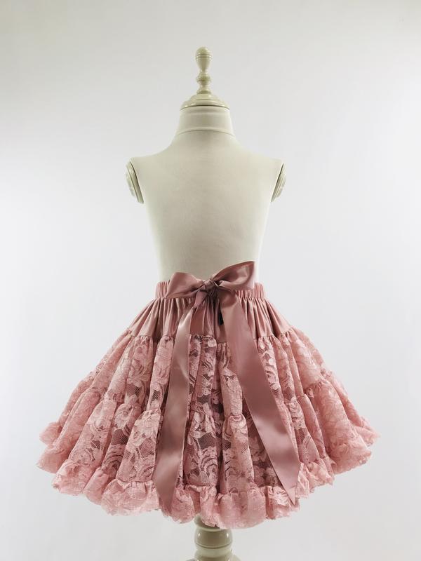 DOLLY by Le Petit Tom &reg; LACY PETTISKIRT pink