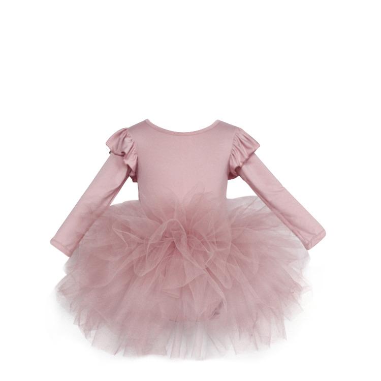 DOLLY by Le Petit Tom &reg; TIMELESS LONG SLEEVE TUTU DRESS pink